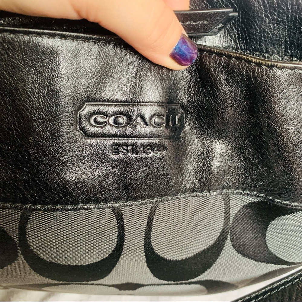 Vintage COACH XL Zoe Convertible Signature Satchel